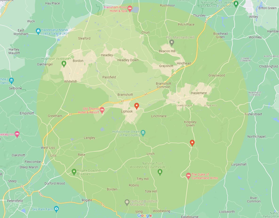 Areas Covered
